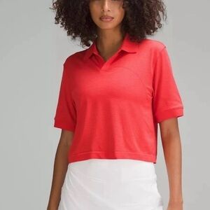 Lululemon cropped Pink Polo